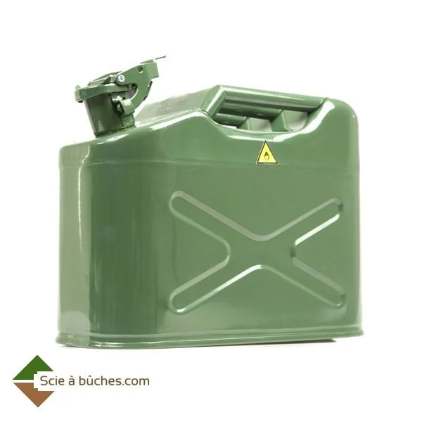 Jerrican métal 10L , style US militaire, couleur vert armée