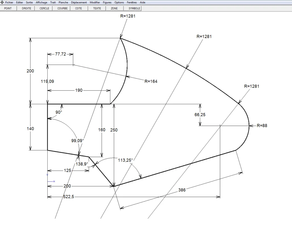 Plan d'un prototype réalisé